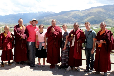 Some monks we got to hang out with